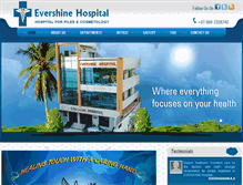 Tablet Screenshot of evershinehospital.com